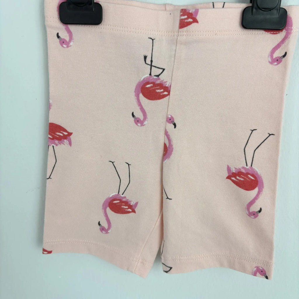 F&F flamingós rövid leggings 86