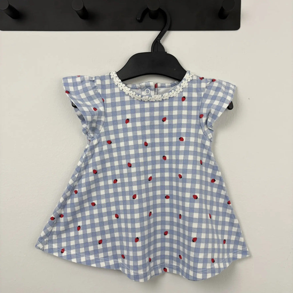 Baby Club kockás ruha 62