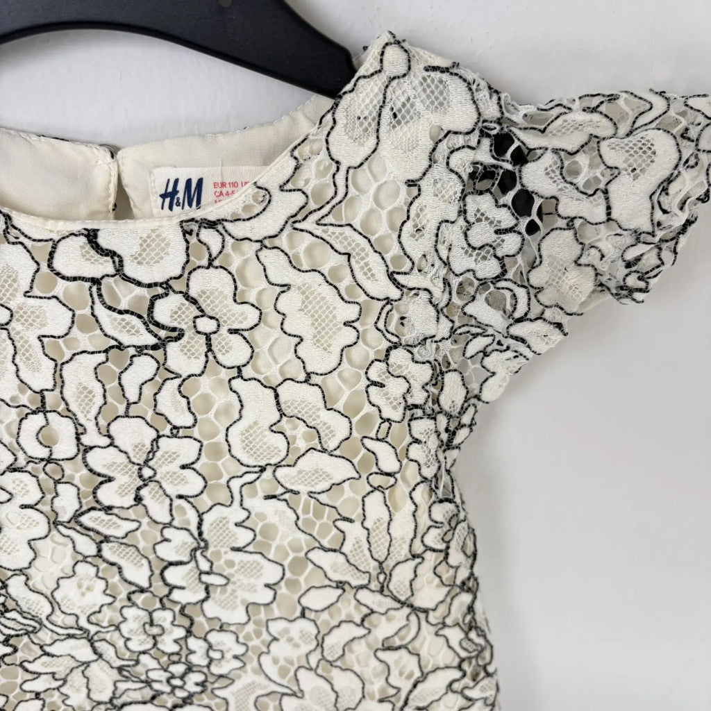 H&M virágos csipkemintás ruha 110