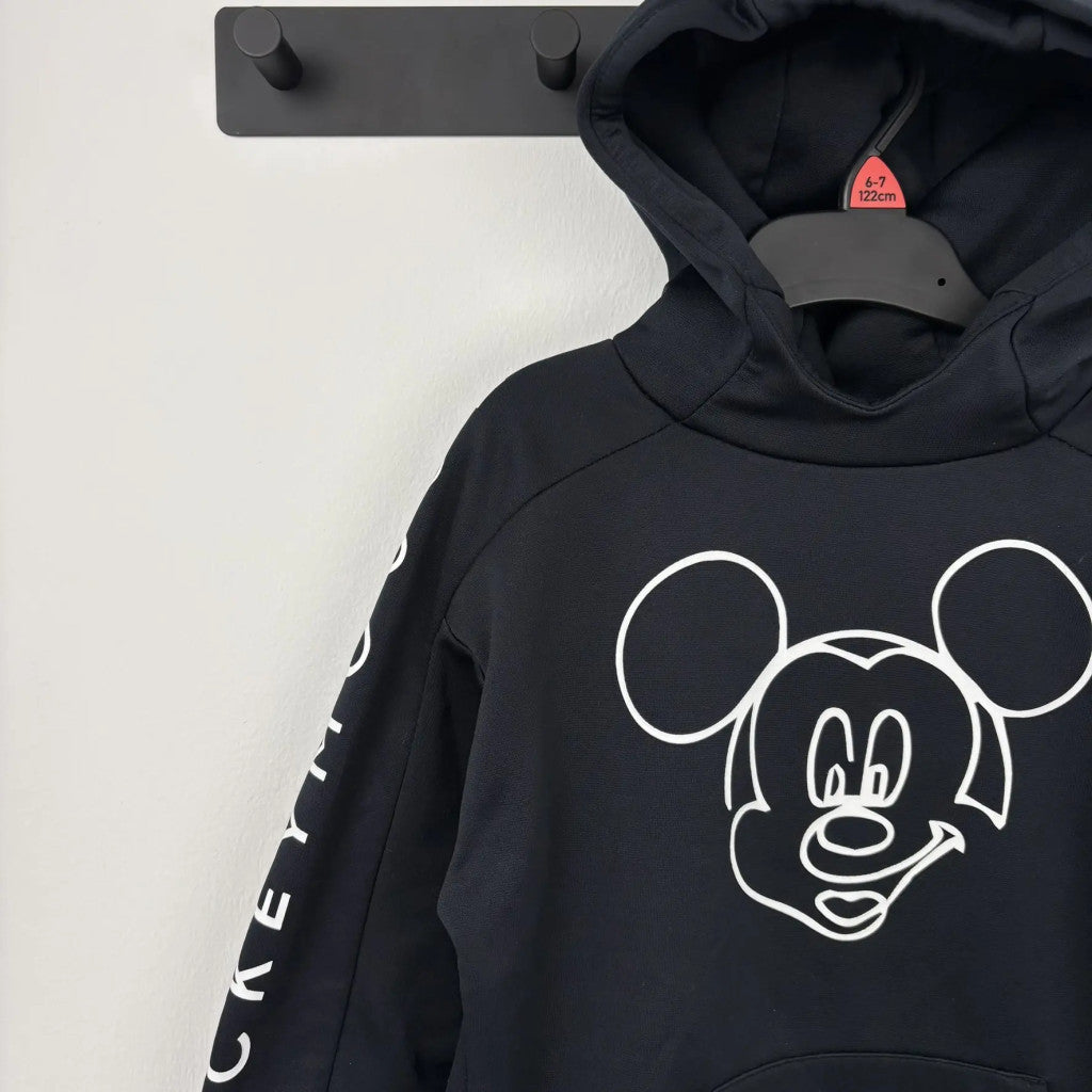Zara Fekete Mickey egér kapucnis pulóver 122