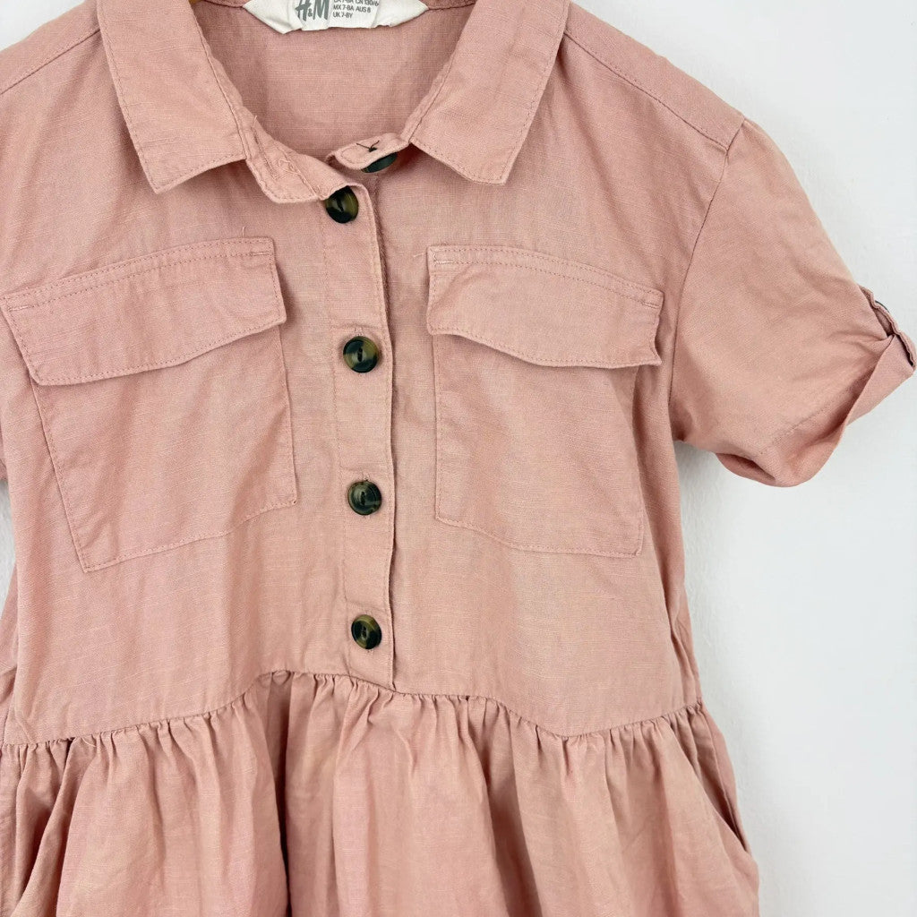 H&M rózsaszín nyári ruha 128