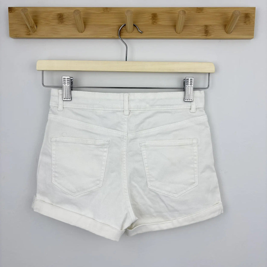 H&M fehér farmer rövidnadrág 152