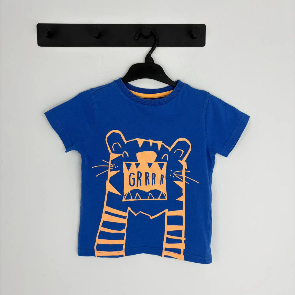 F&F kék mintás póló 116