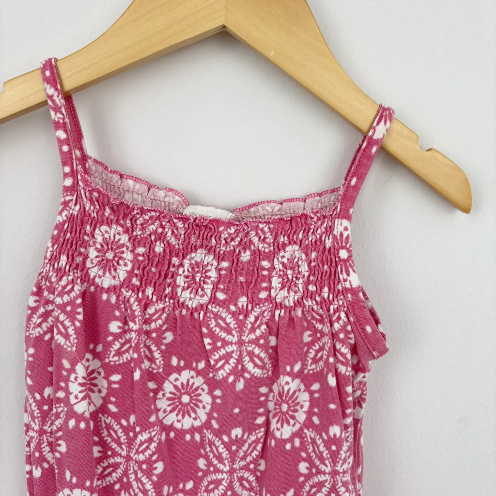 F&F rózsaszín virágmintás jumpsuit 92