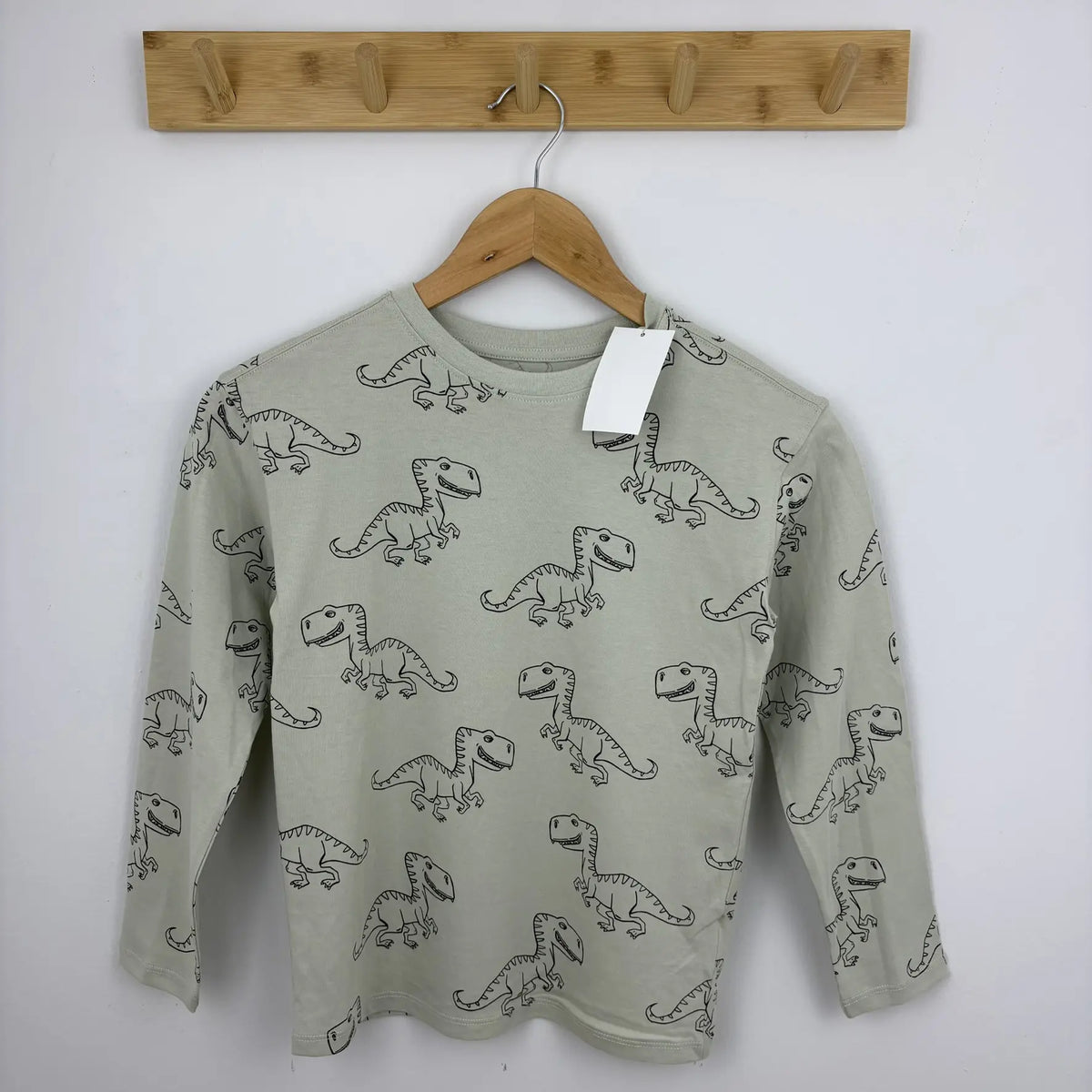 H&M dinoszauruszos hosszú ujjú 122 128 - elölnézet