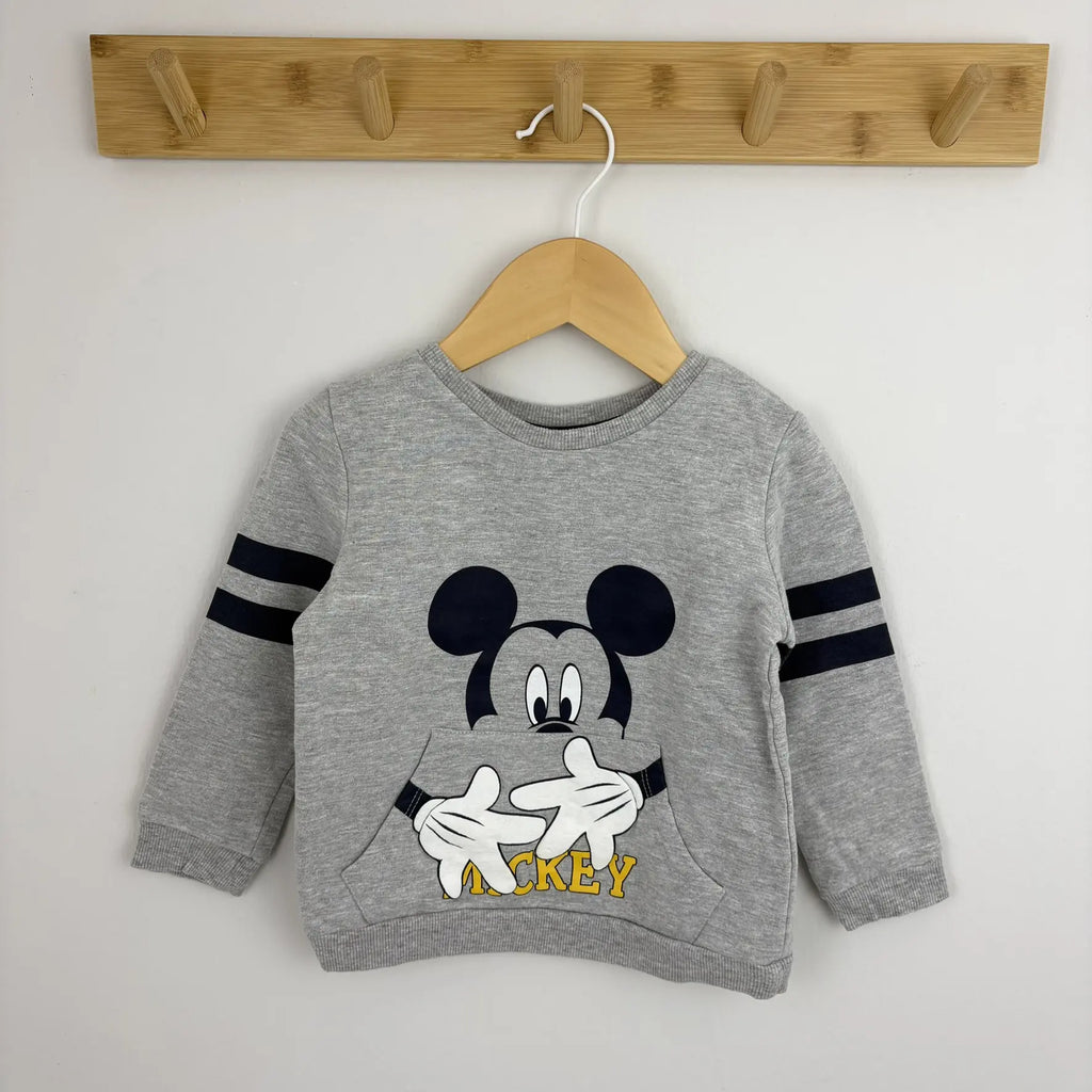 Szürke Disney Mickey Mouse pulóver, 92