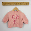 Rózsaszín H&M pulóver Minnie Mouse nyomattal, 68