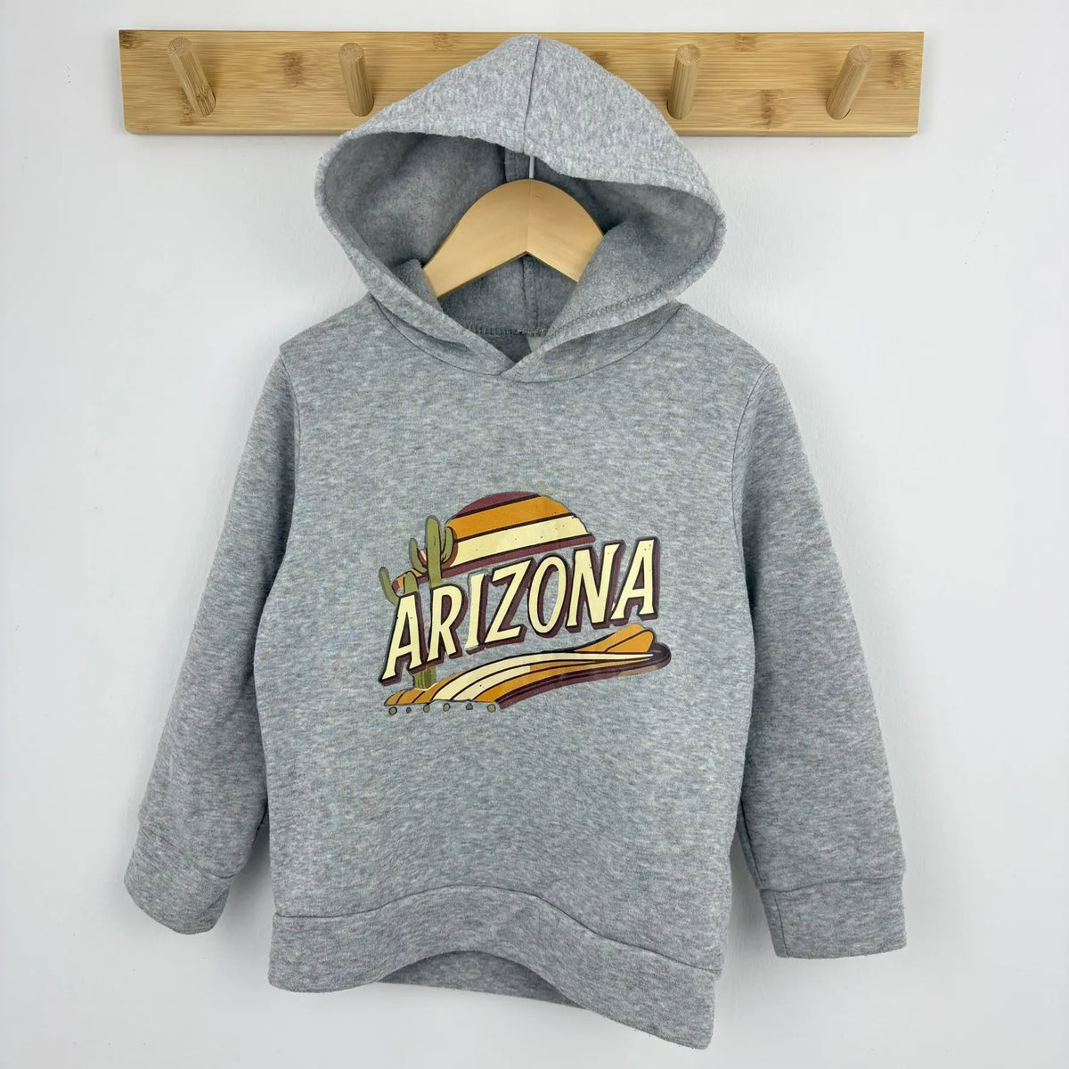 Szürke kapucnis Arizona pulóver 110-es méretben