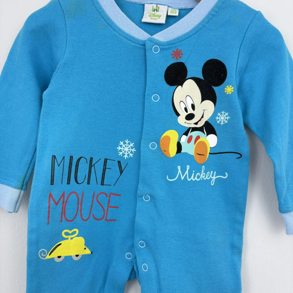 Disney kék Mickey egeres rugdalózó 80