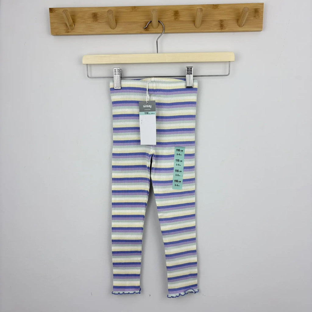 Sinsay színes csíkos leggings 116