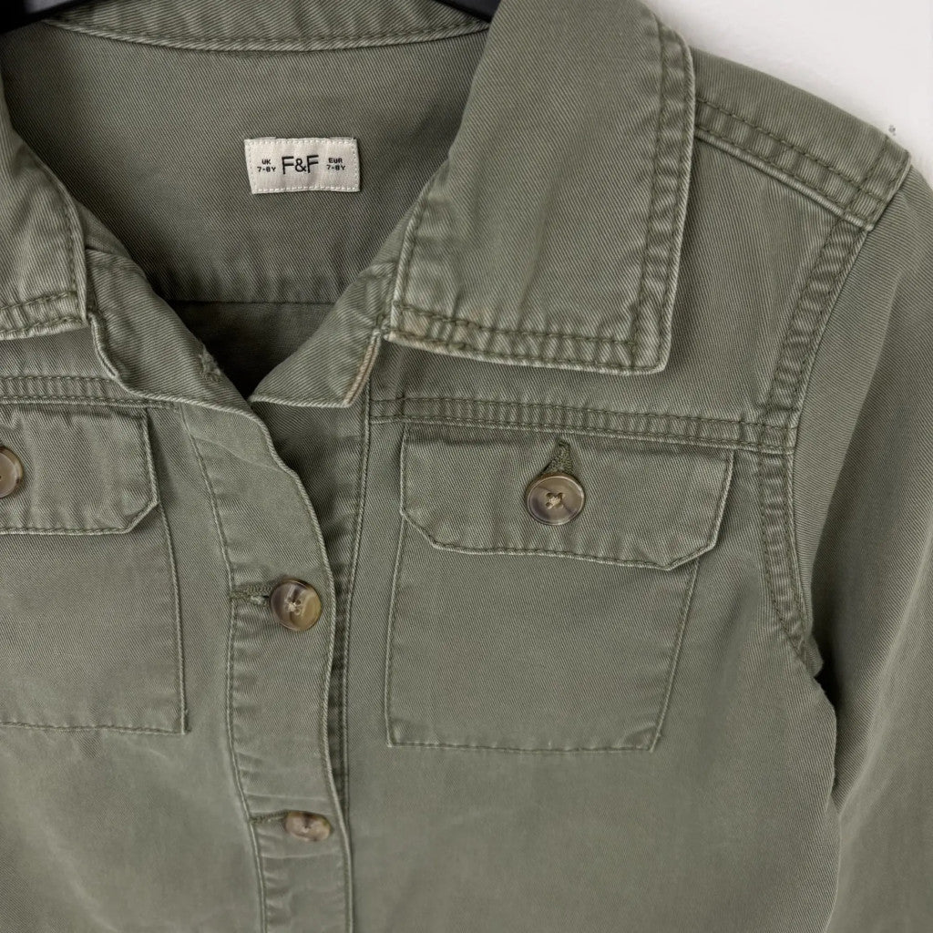 F&F Terepzöld farmerkabát 128