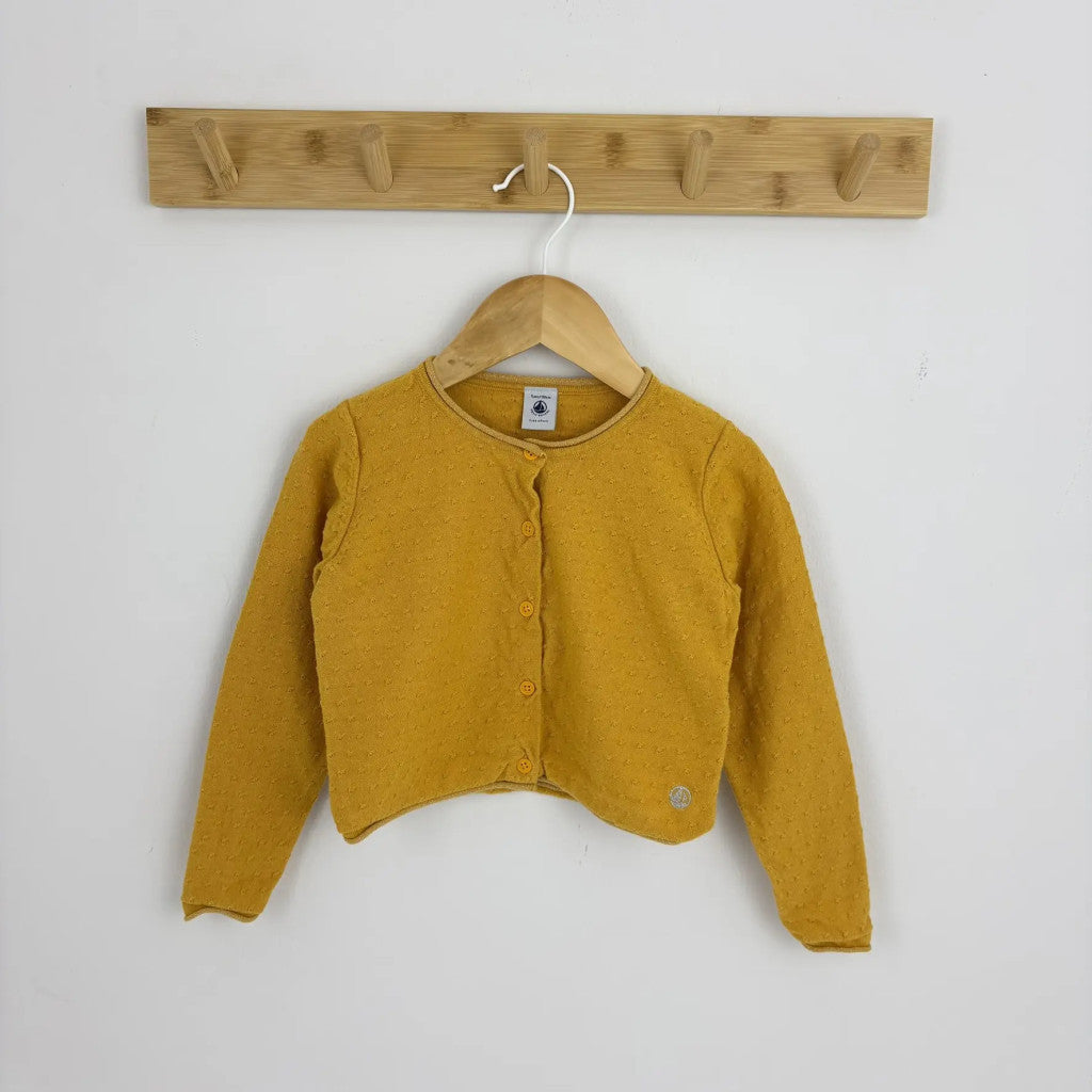 Petit Bateau sárga kardigán 110