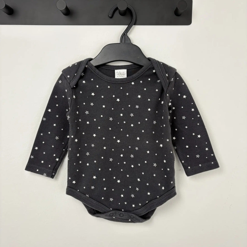 Disney Szürke csillagos body 74