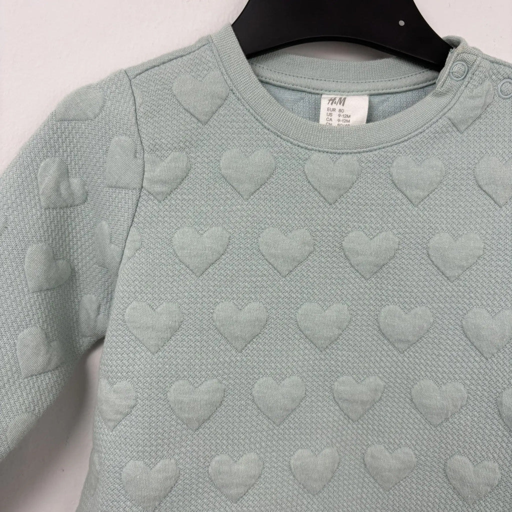 H&M Türkiz szívecskés ruha 80