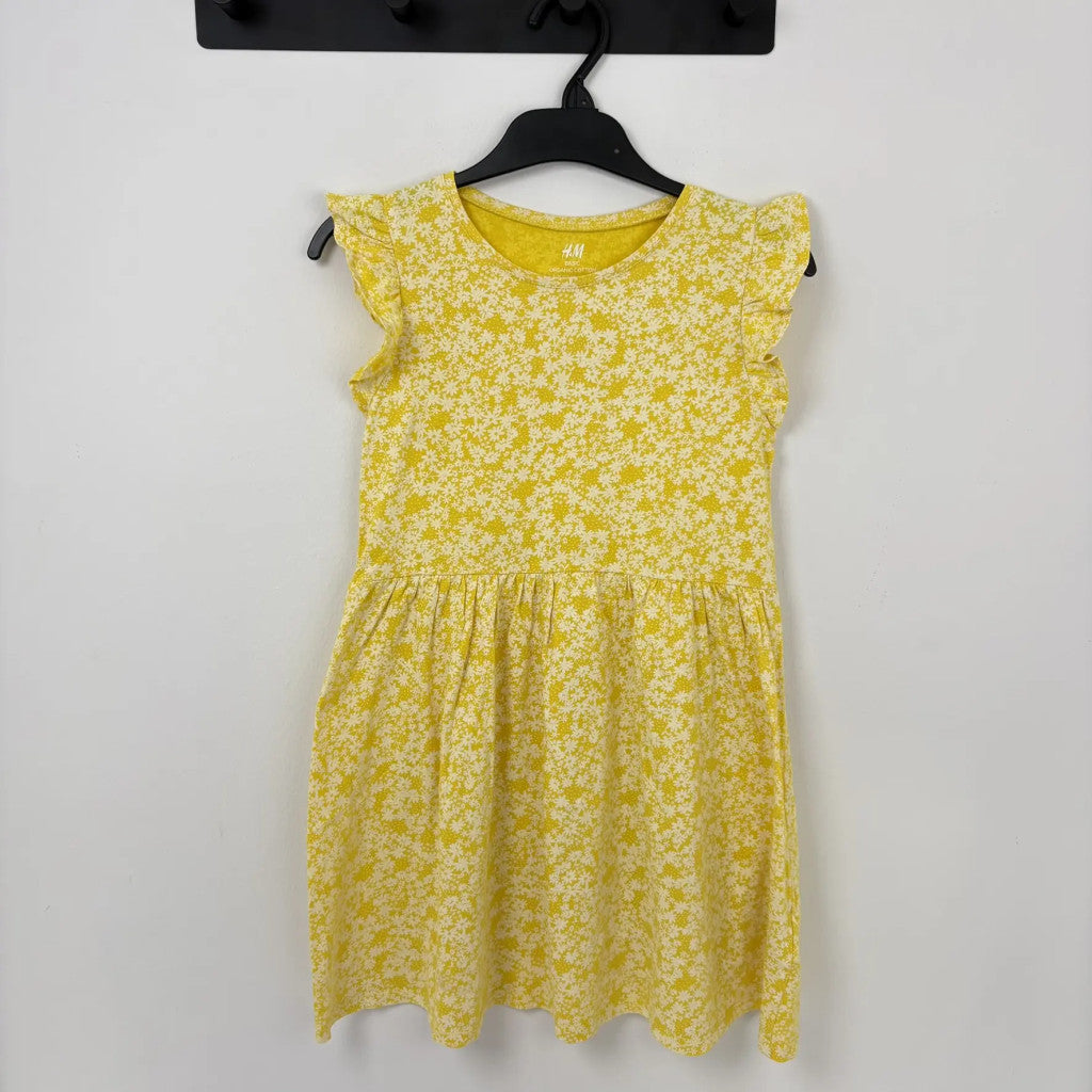 H&M sárga virágos ruha 122-128