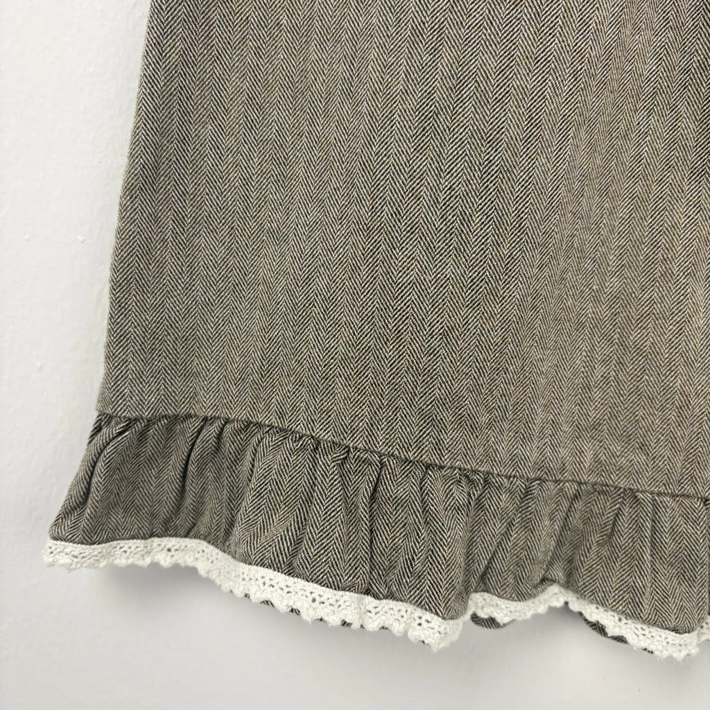 H&M Barna virágos ruha 86