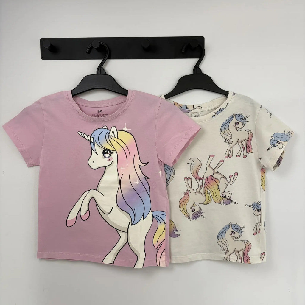 2 darab unikornis mintás póló 116