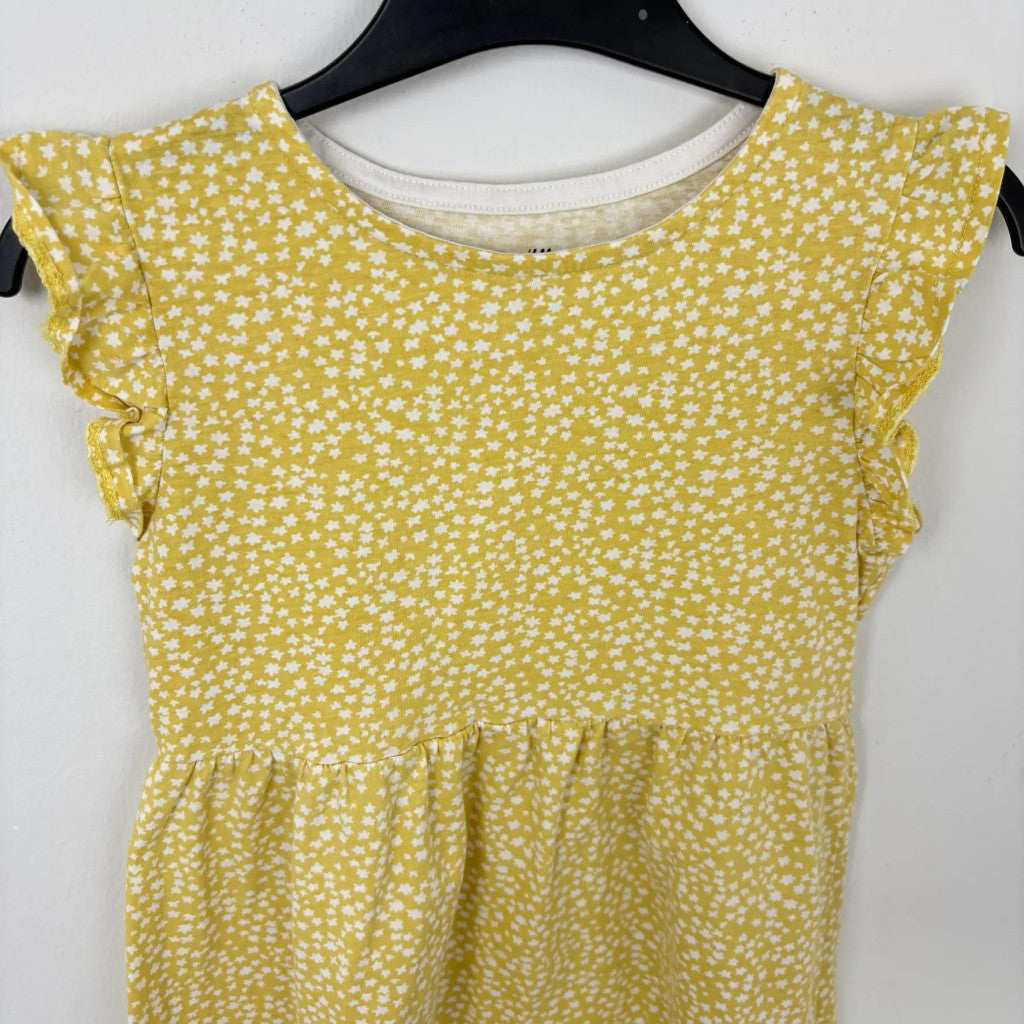 H&M sárga csillagos ruha 122-128