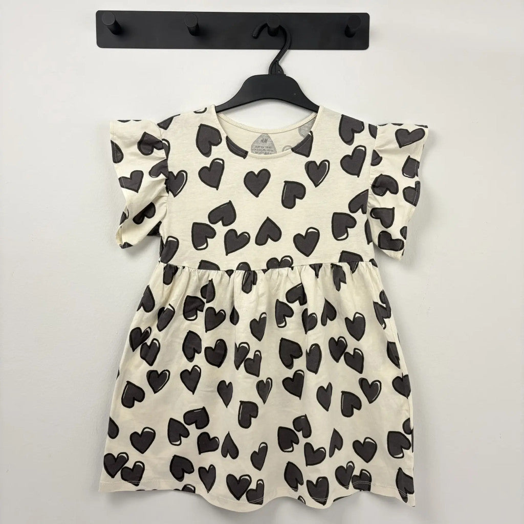 H&M szívecskés kislány ruha 104