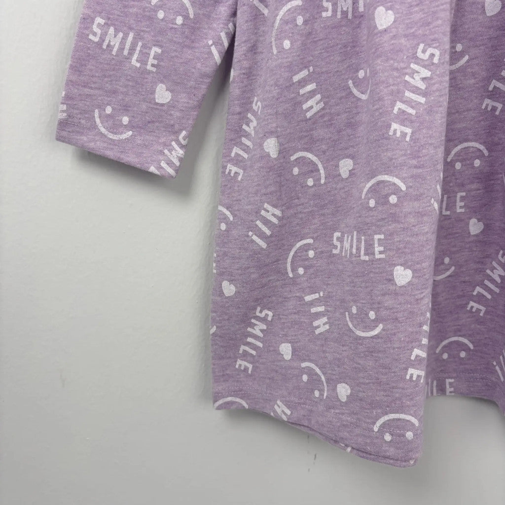 F&F Basics lila smile mintás ruha 92