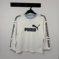 Puma fehér hosszú ujjú felső 140
