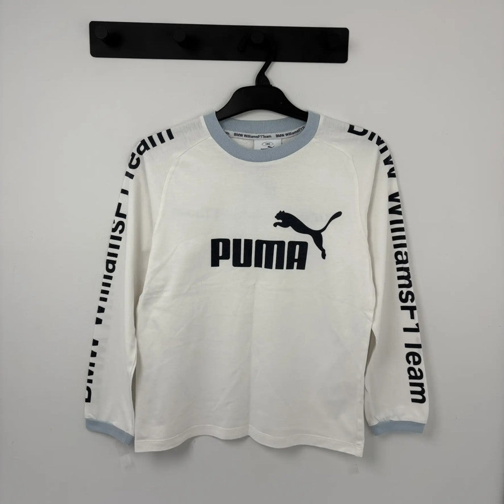 Puma fehér hosszú ujjú felső 140
