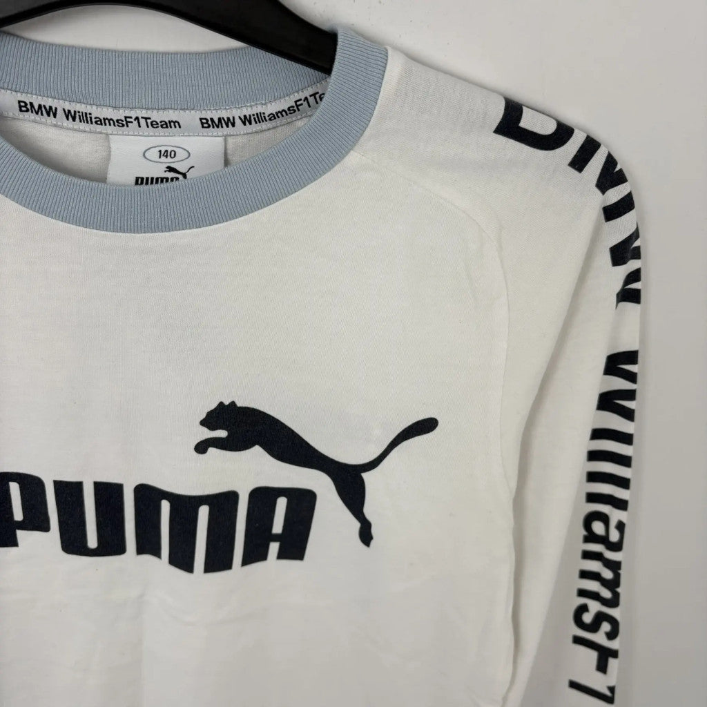 Puma fehér hosszú ujjú felső 140