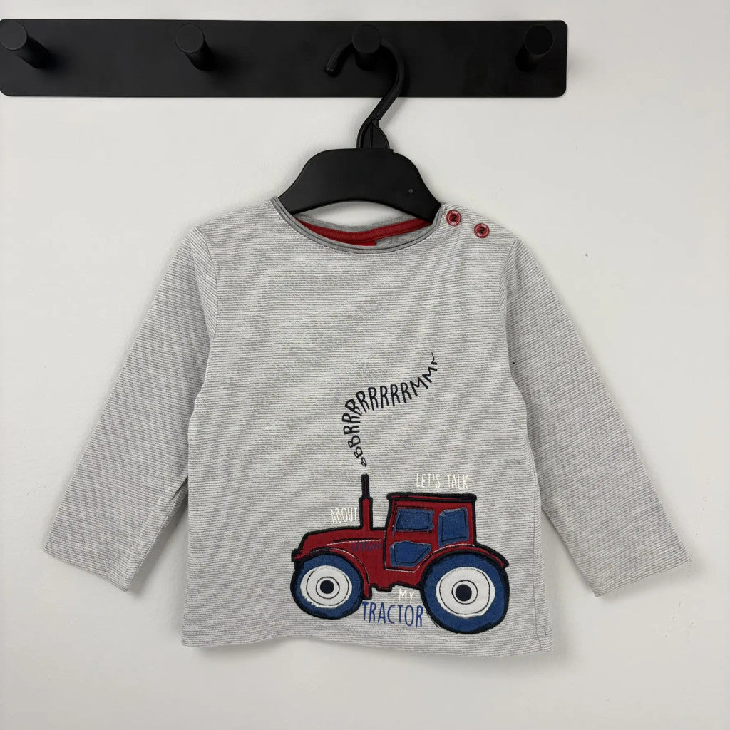 S.Oliver traktoros hosszú ujjú baba felső 74