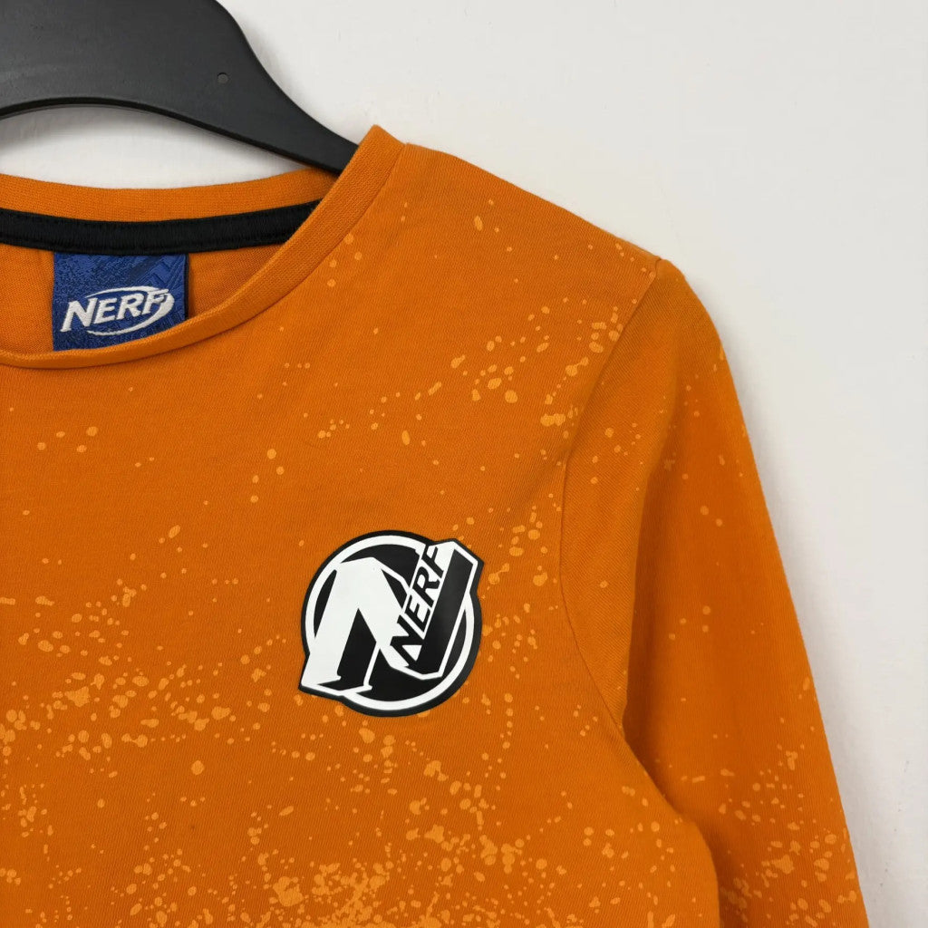 F&F Narancs nerf mintás hosszú ujjú felső 128