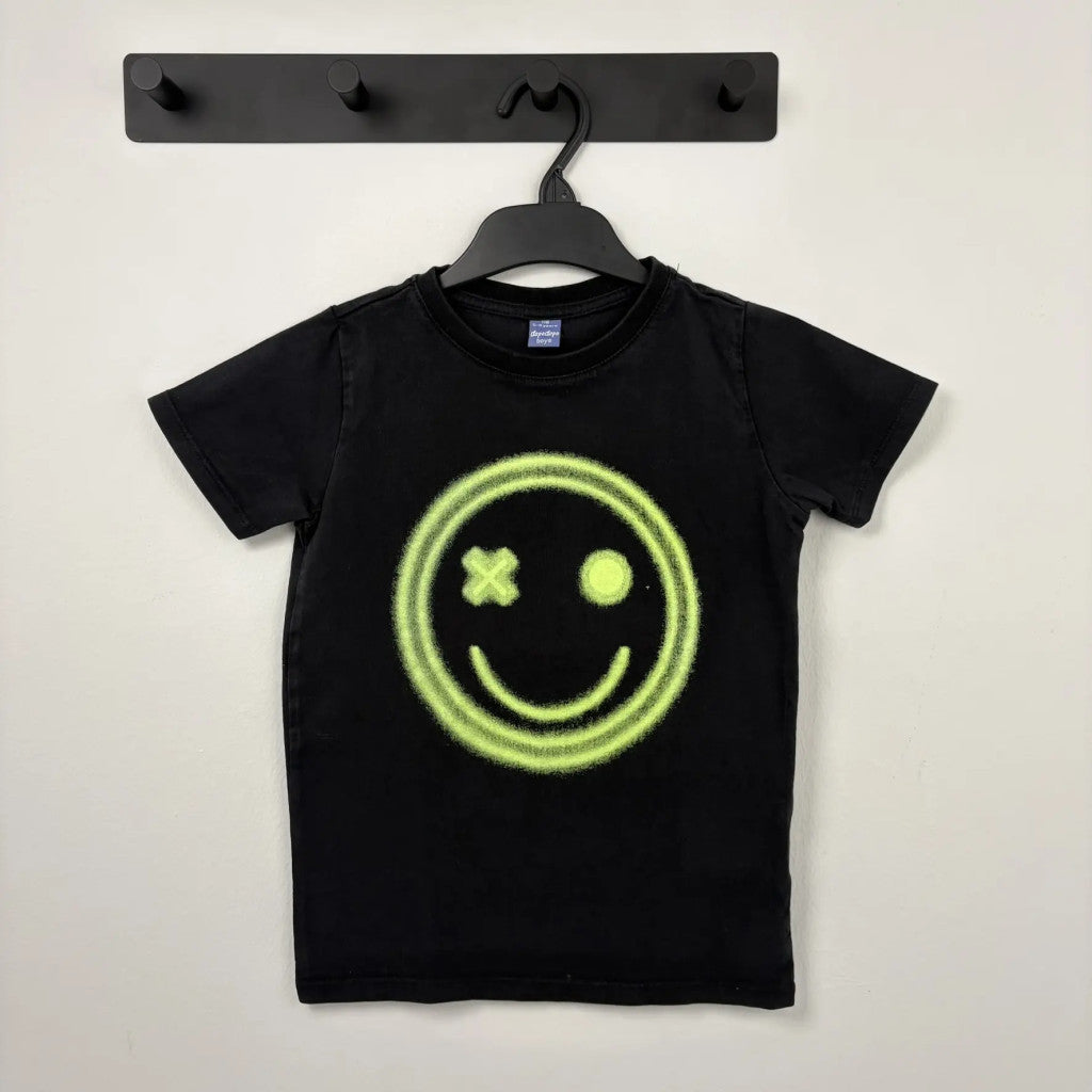 Dopodopo fekete smiley mintás póló 116
