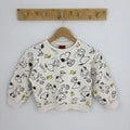 Snoopy mintás pulóver 122