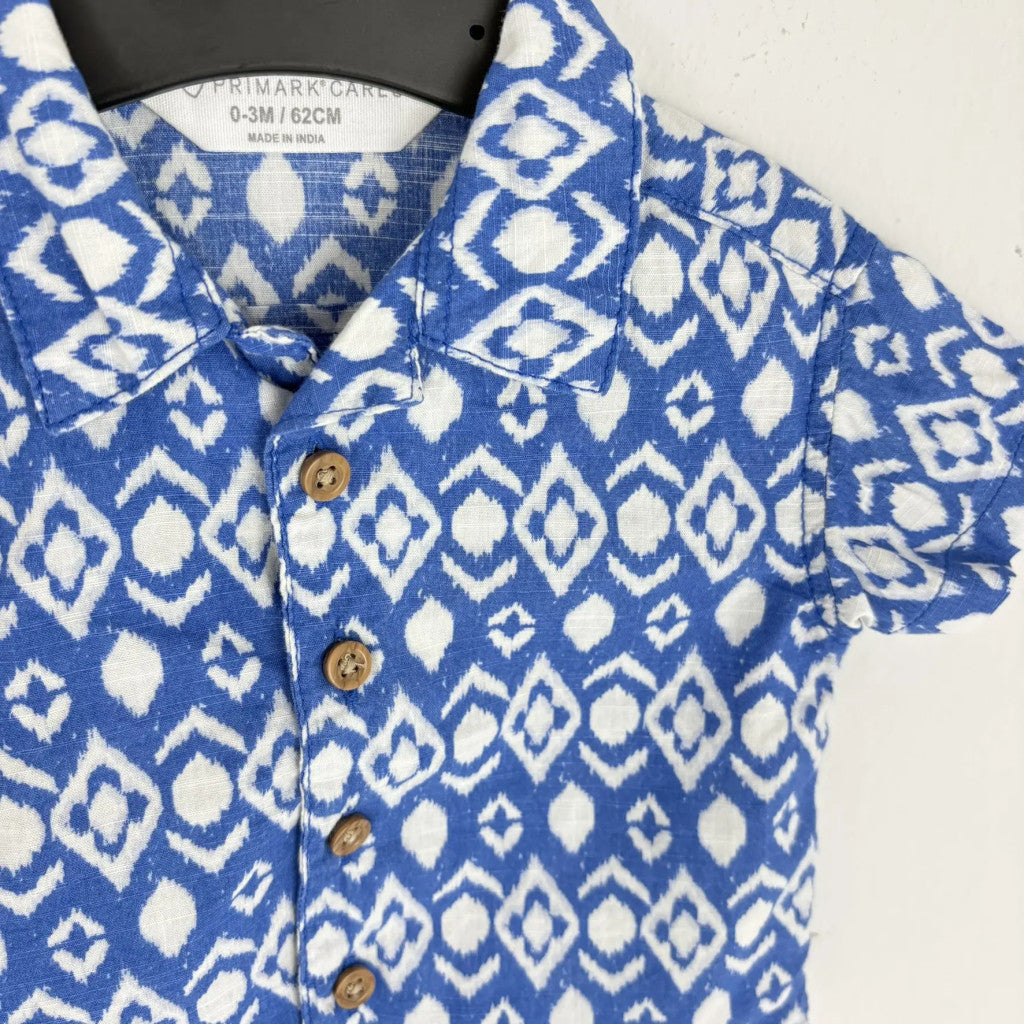 Primark mintás rövid ujjú ing 62
