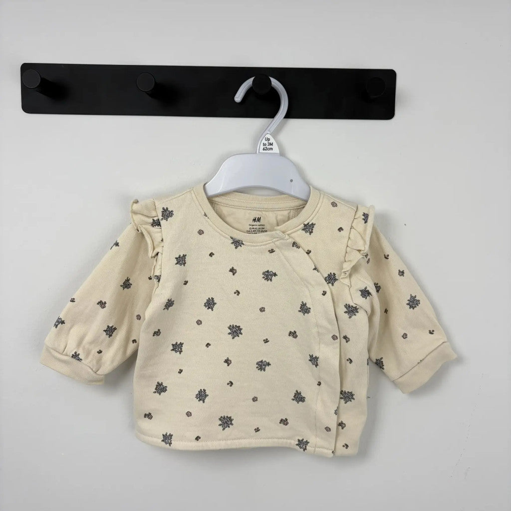 H&M Bézs mintás pulóver (62)