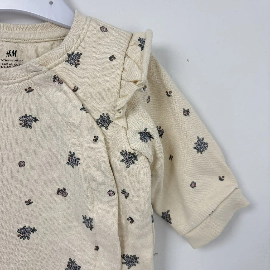 H&M Bézs mintás pulóver (62)