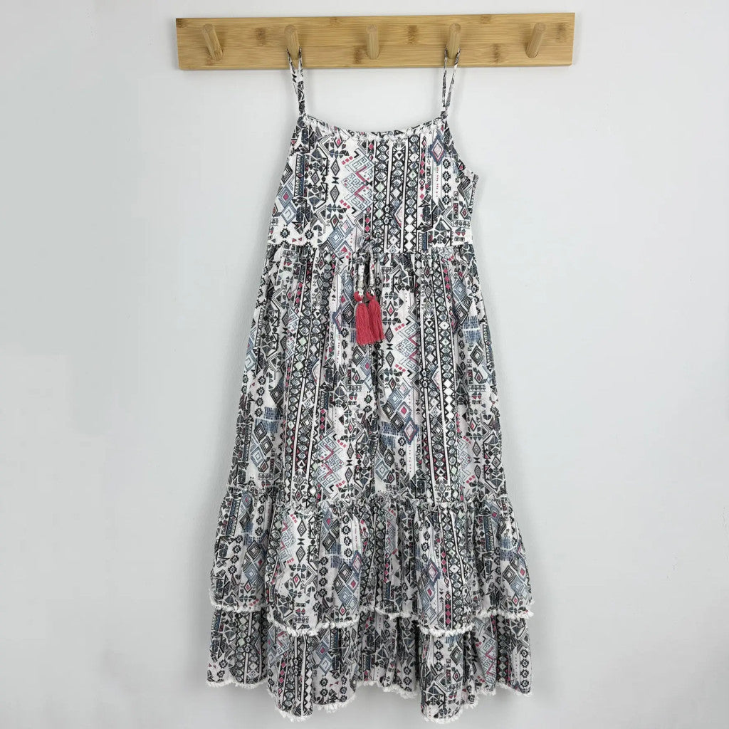Matalan mintás nyári ruha 122/128