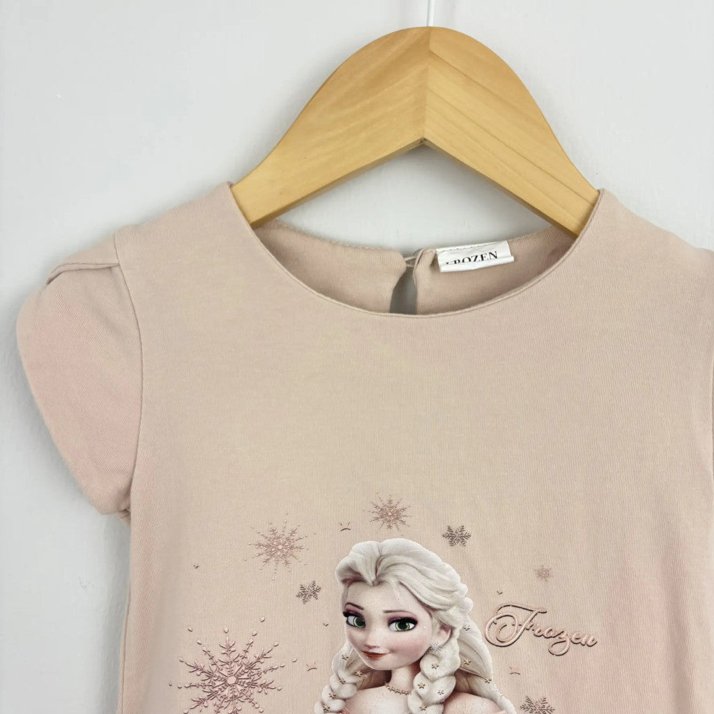 Frozen rózsaszín Elsa mintás ruha 92