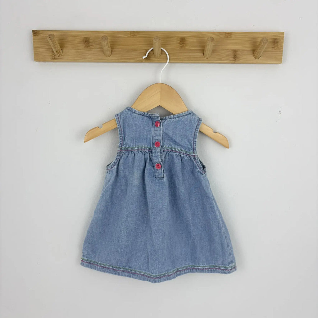 F&F virágmintás farmerruha 68