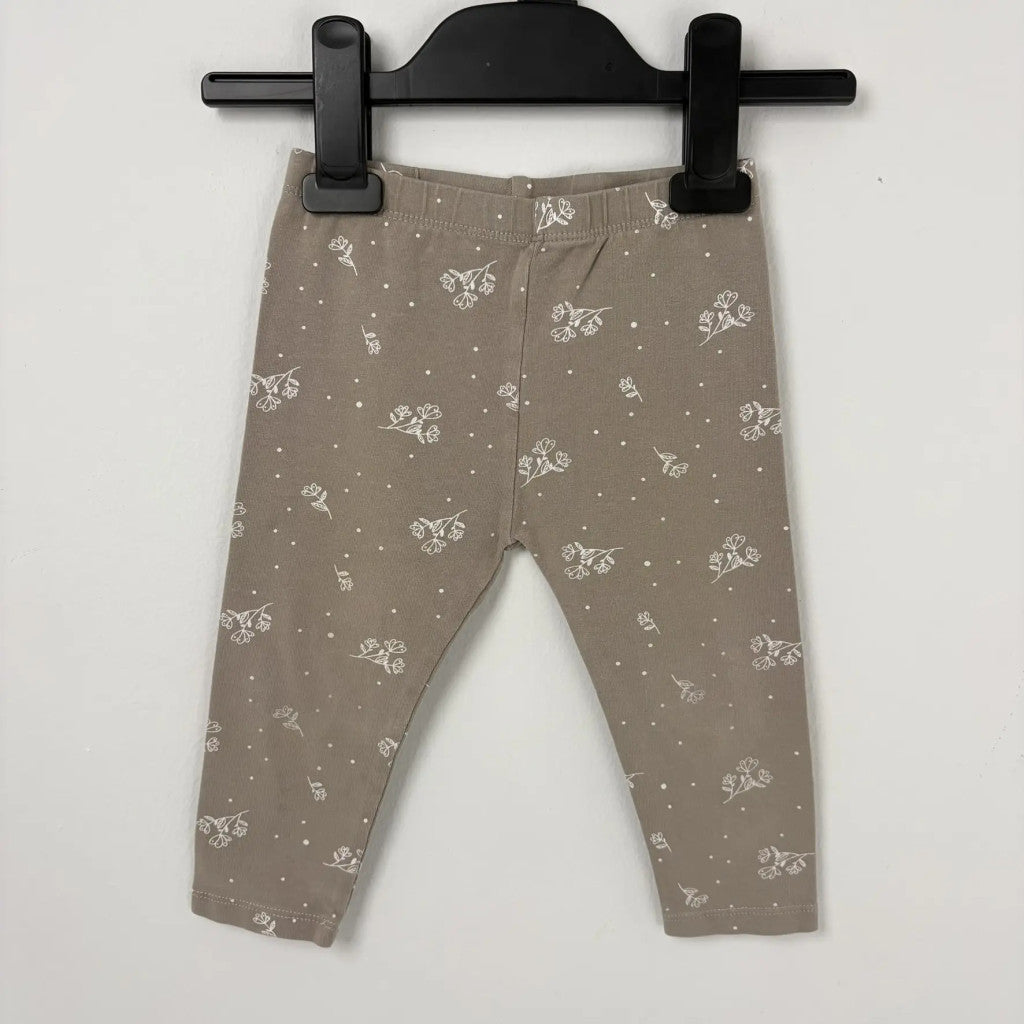 So Cute világosbarna virágos leggings 80