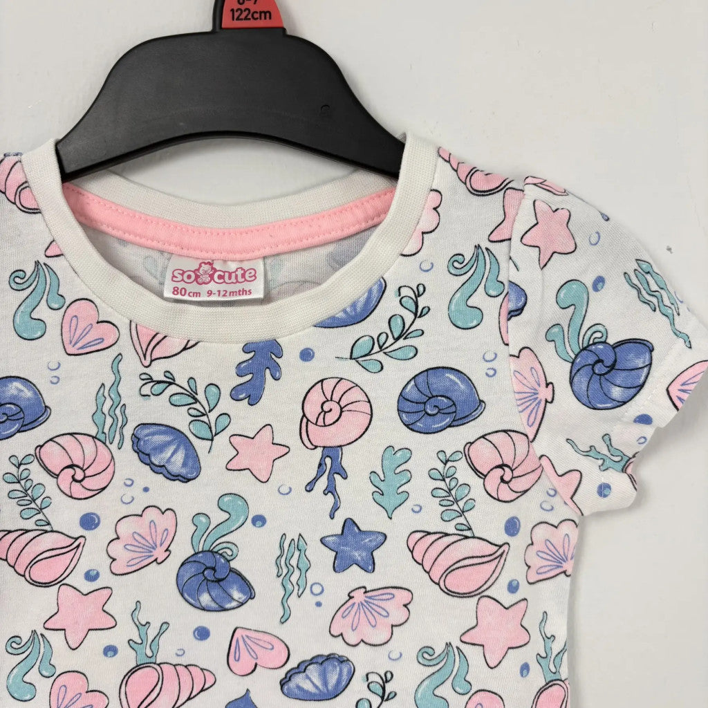So Cute tengeri mintás póló, lány (80)
