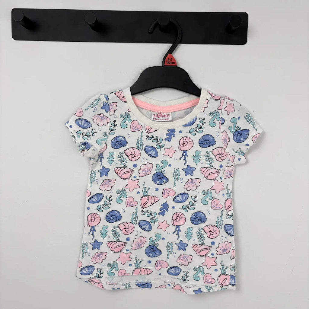 So Cute tengeri mintás póló, lány (80)