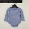 F&F lila csillagos body 68