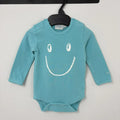 Feetje türkizkék smiley body 68