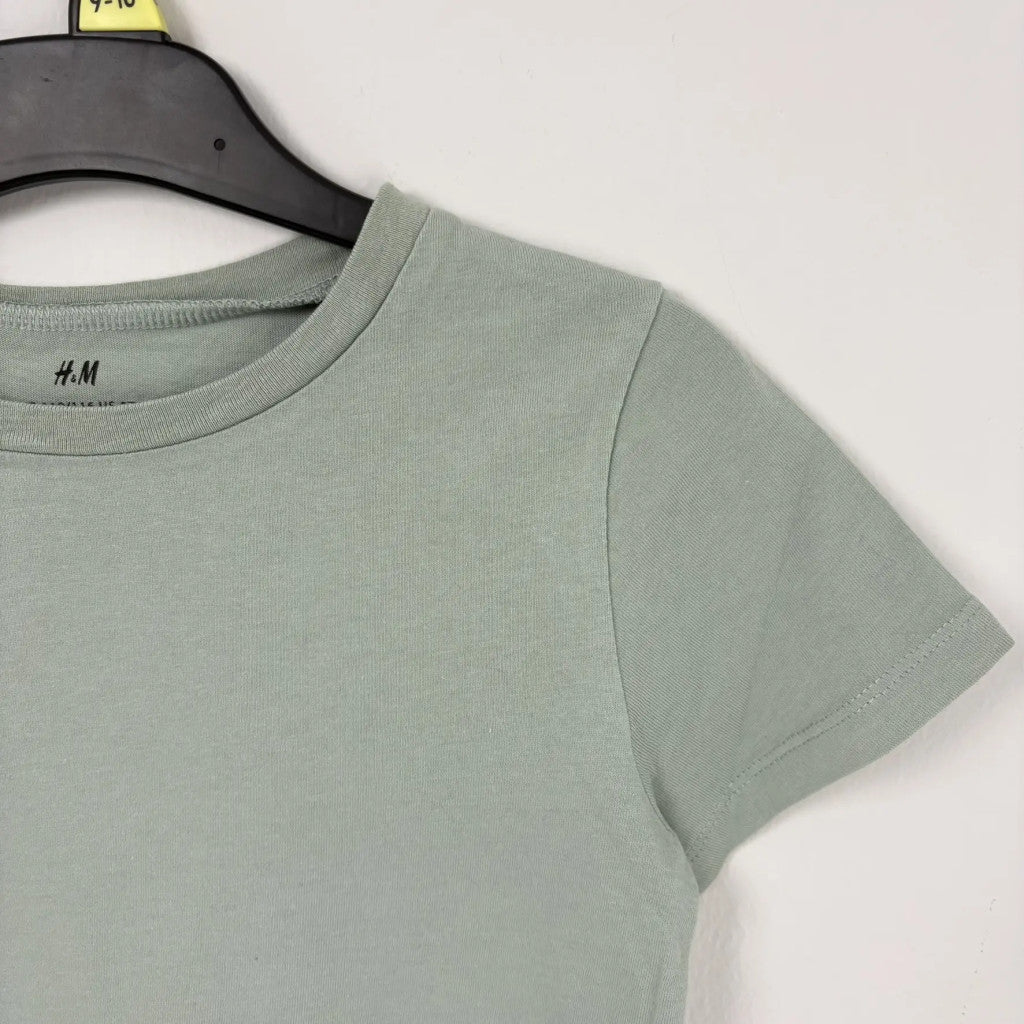 H&M Kekizöld basic póló, fiú (110-116)