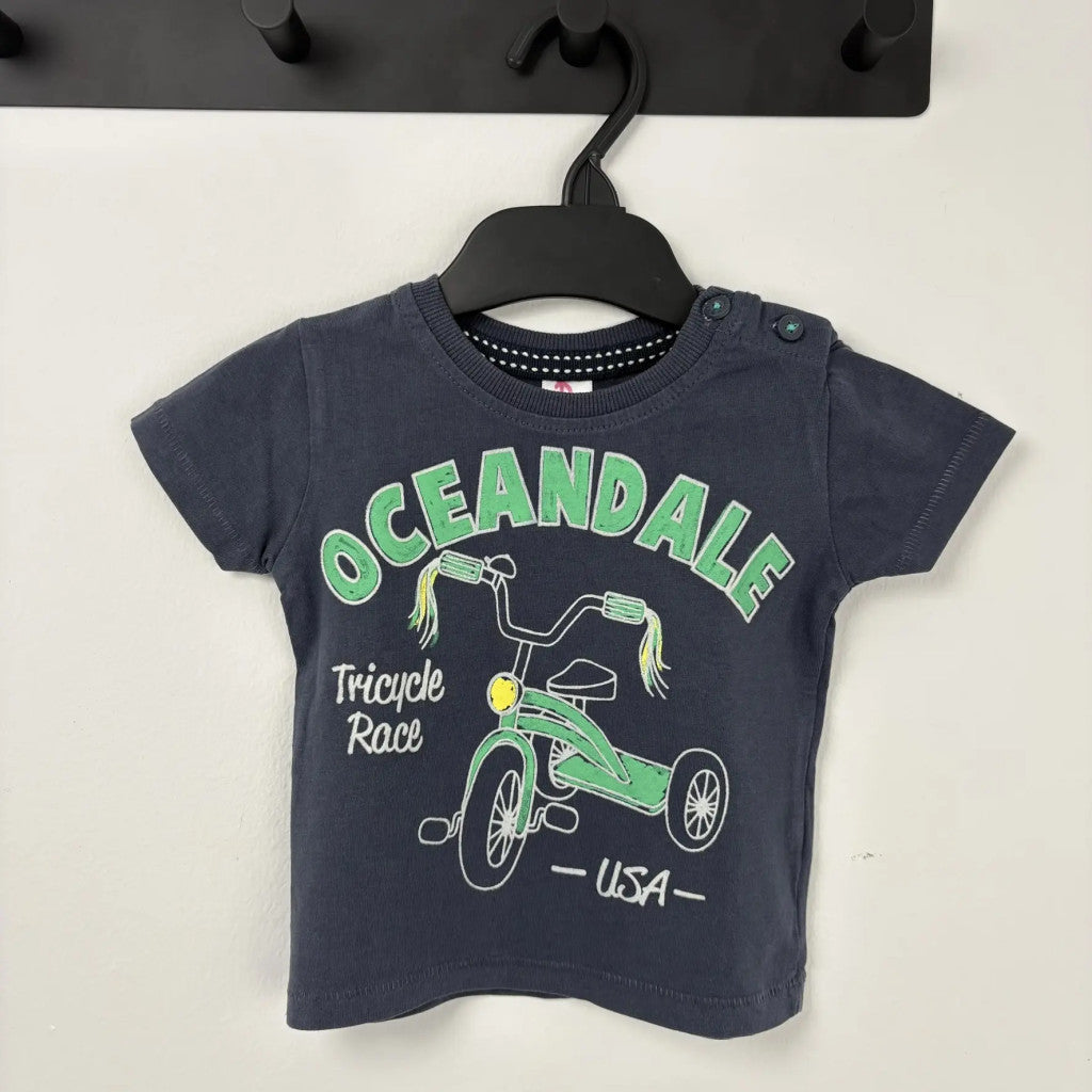 Baby Club tricikli mintás póló 68