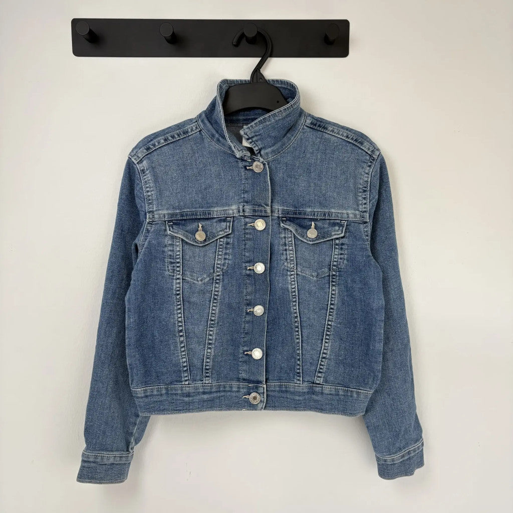 H&M kék farmerkabát 134