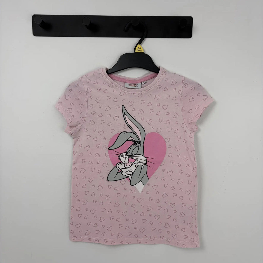 Looney Tunes rózsaszín Bolondos dallamok póló, lány (128)