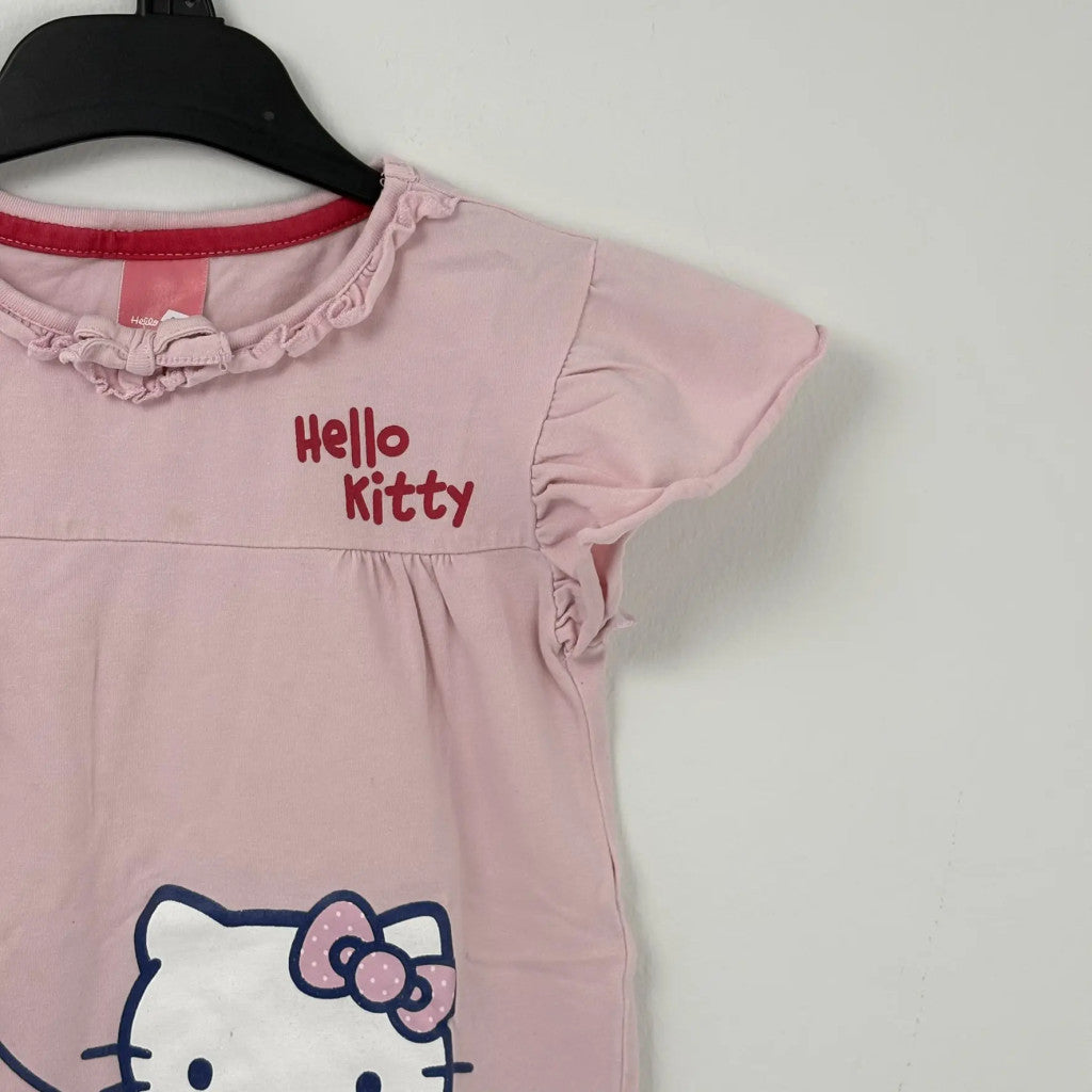 C&A Rózsaszín Hello Kitty mintás felső (110)