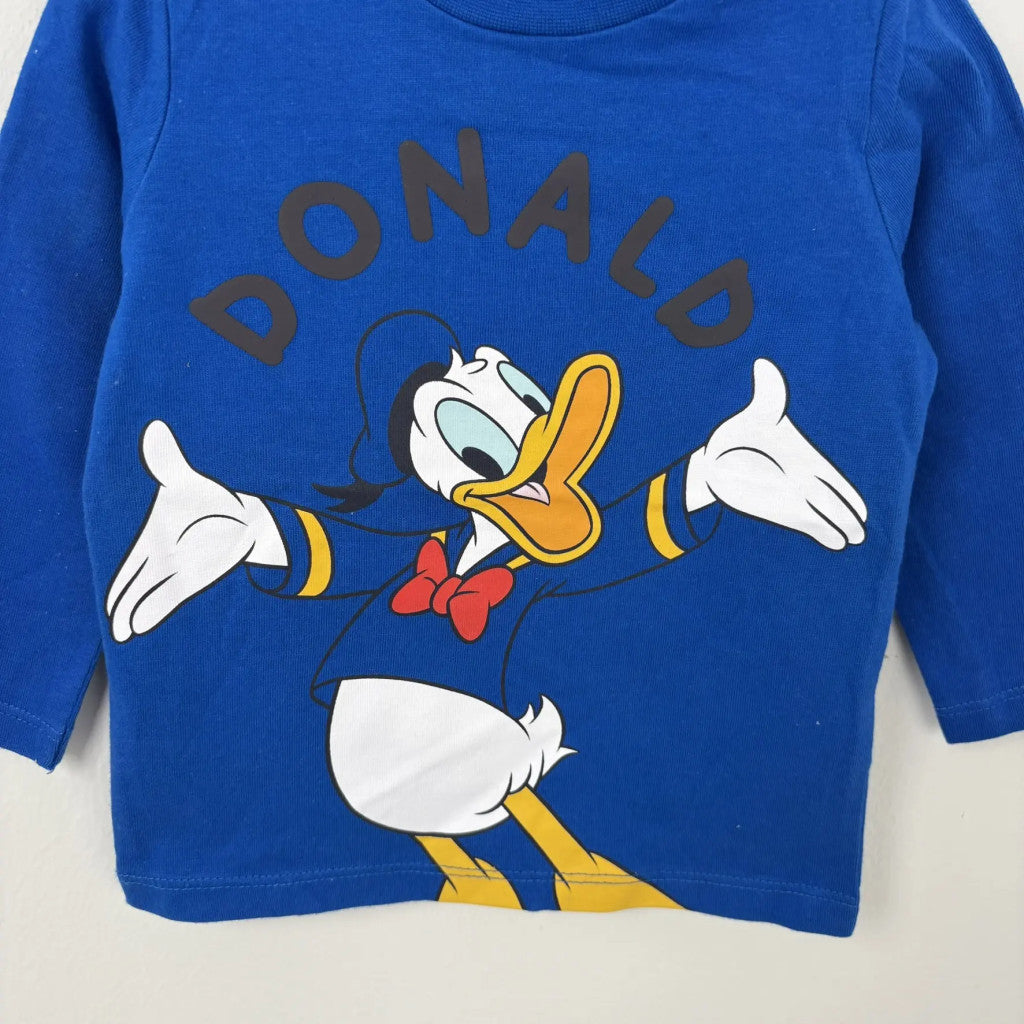 Disney Donald kacsás hosszú ujjú felső 74