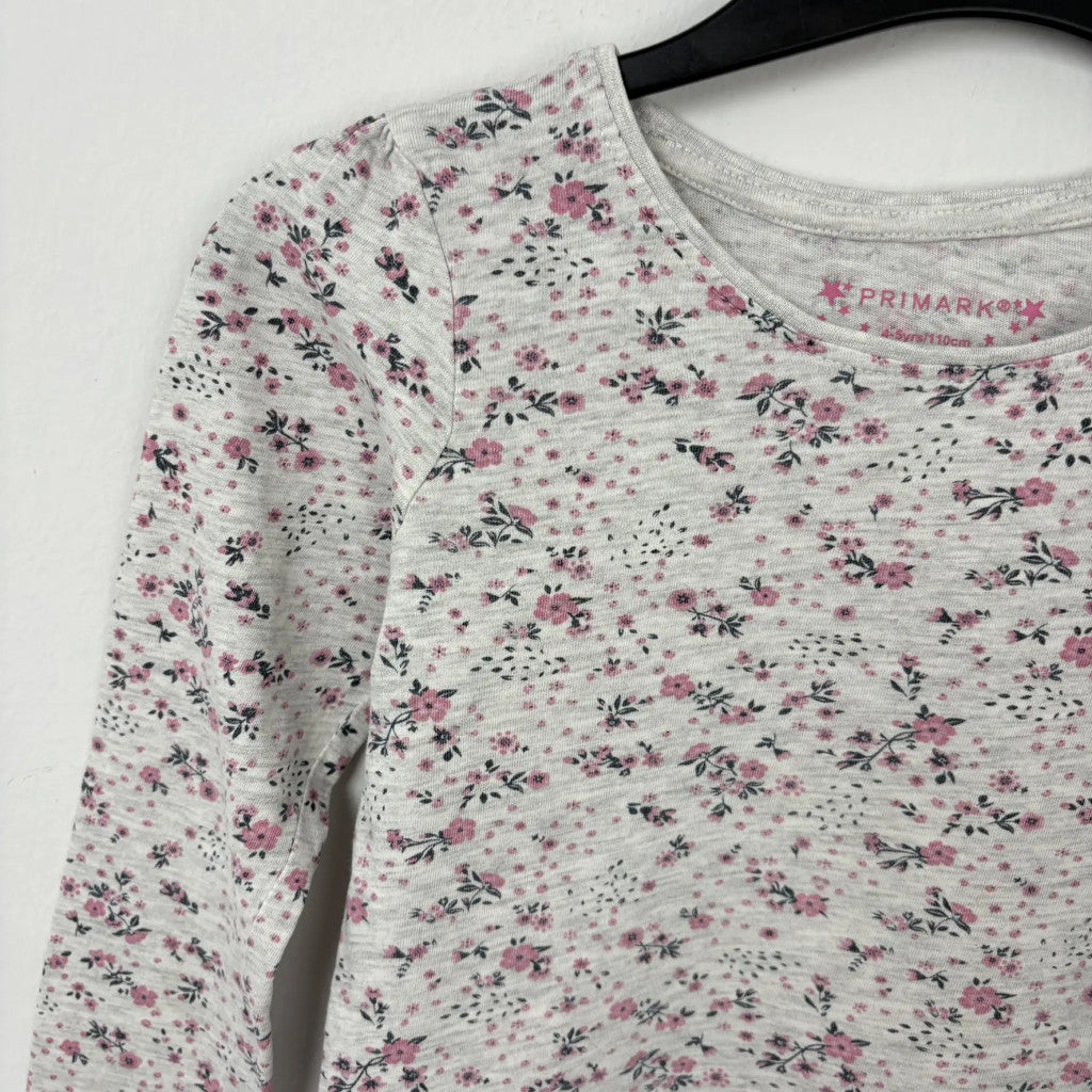 Primark virágos hosszú ujjú felső 110