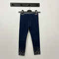 Little Kids Sötétkék csillagos lány leggings (116)